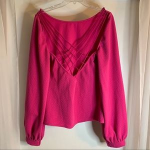 FREE PEOPLE cross back blouse